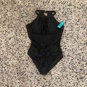 Tummy control Brand New with tags black Swimsuit. Perfect condition. US 16 XXXL